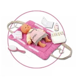 Puppenwagen-Set DeLuxe Pastell Maxi Cosi&Quinny Sport Grey 3in1 Smoby Und Baby Nurse Wiege Mit Wickelauflage -Spielzeugpuppen Geschäft 024362 a smoby prebalovacia podlozka 2