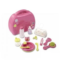 Tiefer Puppenwagen Für Shara Smoby Puppen Blau Und Wickelset Im Koffer Baby Nurse -Spielzeugpuppen Geschäft 024395 b smoby prebalovaci set 2