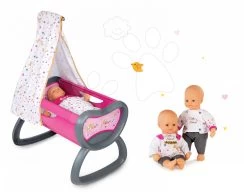 Puppenset Baby Nurse Gold Edition Smoby 32 Cm Und Eine Wiege Für Eine Puppe Mit Baldachin -Spielzeugpuppen Geschäft 06122016 fd3278984cc09e5025799d71b5eb17aa