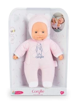 Puppe Teddybär Sweet Heart Pink Bear Corolle Mit Blauen Augen Und Abnehmbarer Kapuze Mit Ohren 30 Cm Rosa, Ab 9 Monaten -Spielzeugpuppen Geschäft 100440 g corolle babika