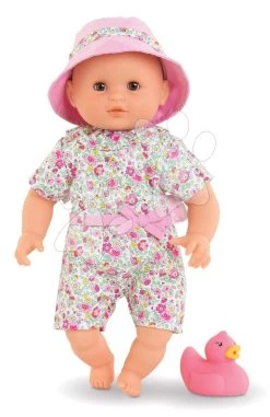 Badepuppe Bébé Bath Coralie Corolle Mit Braunen Blinkaugen Und Ente 30 Cm Ab 18 Monaten