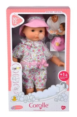 Badepuppe Bébé Bath Coralie Corolle Mit Braunen Blinkaugen Und Ente 30 Cm Ab 18 Monaten -Spielzeugpuppen Geschäft 100600 f corolle babika