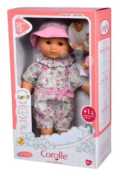 Badepuppe Bébé Bath Coralie Corolle Mit Braunen Blinkaugen Und Ente 30 Cm Ab 18 Monaten -Spielzeugpuppen Geschäft 100600 g corolle babika