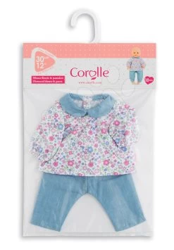 Kleidung Blouse Flower & Pants Corolle Für 30 Cm Puppe Ab 18 Monaten -Spielzeugpuppen Geschäft 110380 d corolle oblecenie