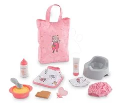 Set Kinderwagen Dreierkombination Powder Pink 3in1 Maxi Cosi & Quinny Smoby Mit Puppe Und Zubehör