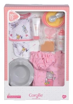 Zubehör-Set Für Corolle-Puppe Large Accessories Set Corolle Im Leinenbeutel Für Eine 30 Cm Große Puppe Ab 18 Monaten
