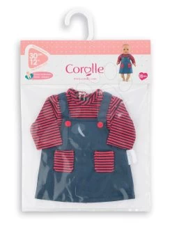 Kleidung Dress Striped Corolle Für 30 Cm Puppe Ab 18 Monaten -Spielzeugpuppen Geschäft 110500 c corolle saty