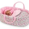 Kinderbett - Tragbar Carry Bed Floral Corolle Für Eine 30 Cm Puppe Ab 18 Monaten CO110790 -Spielzeugpuppen Geschäft 110790 b corolle postielka