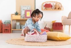 Kinderbett - Tragbar Carry Bed Floral Corolle Für Eine 30 Cm Puppe Ab 18 Monaten CO110790 -Spielzeugpuppen Geschäft 110790 f corolle postielka