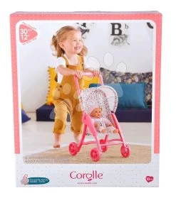 Sportkinderwagen - Mit Faltdach Stroller Floral Corolle Für Eine 30 Cm Puppe Ab 18 Monaten CO110810 -Spielzeugpuppen Geschäft 110810 f corolle kocik