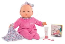 Set Puppenwagen Dreierkombination Powder Pink 3in1 Maxi Cosi&Quinny Smoby Und Eine Corolle-Puppe Mit Einem Kinderbett
