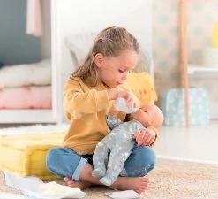 Puppe Neugeborener My New Born Child Mon Grand Poupon Corolle 36 Cm Mit Blauen Scheraugen Ab 24 Monaten