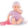 Set Puppenwagen Dreierkombination Powder Pink 3in1 Maxi Cosi&Quinny Smoby Und Eine Corolle-Puppe Mit Kleidern Und Einer Jacke