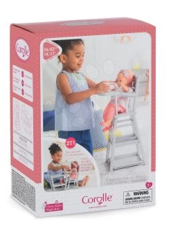 Esszimmerstuhl 2v1 Mon Grand Poupon Corolle Für 36-42 Cm Puppe Ab 3 Jahren -Spielzeugpuppen Geschäft 140170 k corolle high chair