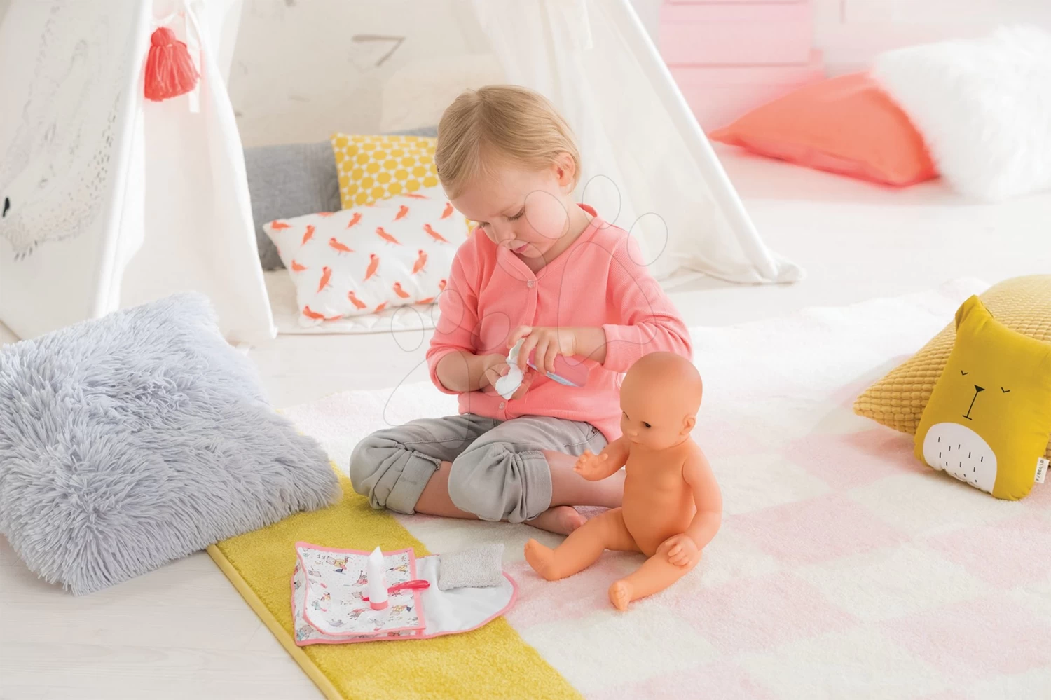 Kosmetiktasche Baby Care Mon Grand Poupon Corolle Mit 6 Zubehörteilen Für 36-42 Cm Große Puppe Ab 24 Monaten 9 Kosmetiktasche Baby Care Mon Grand Poupon Corolle Mit 6 Zubehörteilen Für 36-42 Cm Große Puppe Ab 24 Monaten – Bild 7