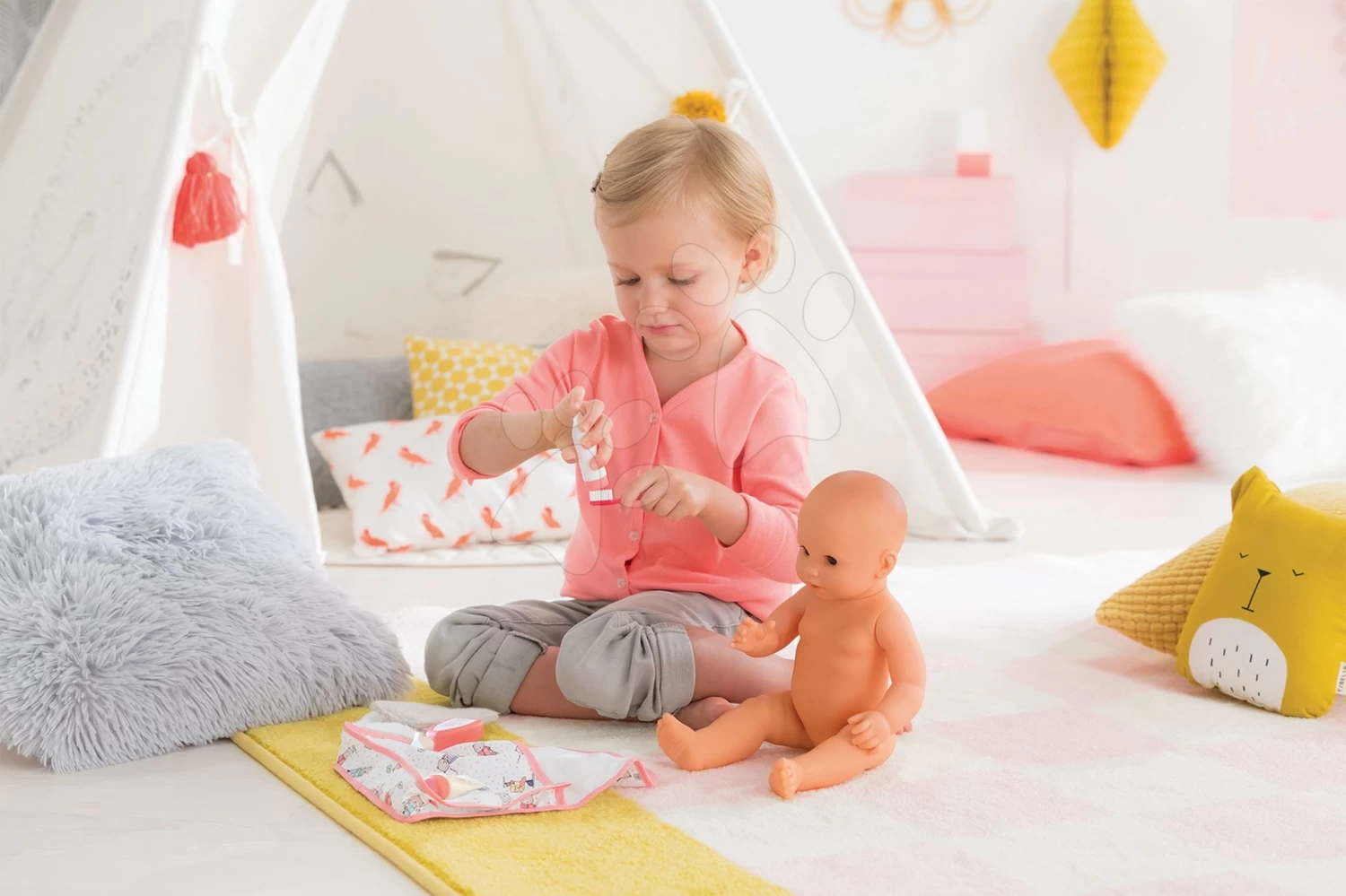 Kosmetiktasche Baby Care Mon Grand Poupon Corolle Mit 6 Zubehörteilen Für 36-42 Cm Große Puppe Ab 24 Monaten 10 Kosmetiktasche Baby Care Mon Grand Poupon Corolle Mit 6 Zubehörteilen Für 36-42 Cm Große Puppe Ab 24 Monaten – Bild 8