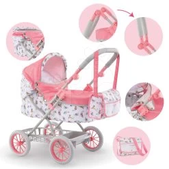 Puppenhaus-Set Violette Baby Nurse Large Doll's Play Center Smoby Und Tiefer Puppenwagen Mon Grand Klappbar Für 36-52 Cm Große Puppe -Spielzeugpuppen Geschäft 140460 a corolle stroller 1