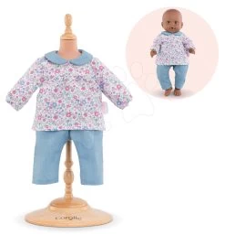 Set Puppenwagen Dreierkombination Powder Pink 3in1 Maxi Cosi&Quinny Smoby Und Eine Corolle-Puppe Mit Kleidern Und Einer Jacke -Spielzeugpuppen Geschäft 140610 a corolle oblecenie