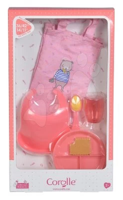 Ess-Set Mit Tasche Und Lätzchen Meal Set Mon Grand Poupon Corolle Mit Zubehör Für 36-42 Cm Große Puppe Ab 24 Monaten -Spielzeugpuppen Geschäft 140690 m corolle jedalenska suprava