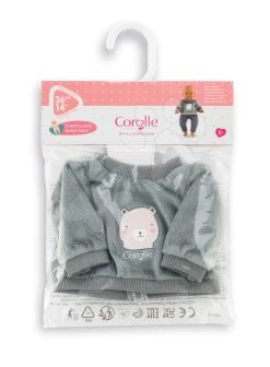 Kleidung Sweat Bear Mon Grand Poupon Corolle Für 36 Cm Puppe Ab 24 Monaten -Spielzeugpuppen Geschäft 140990 d coroole mikina