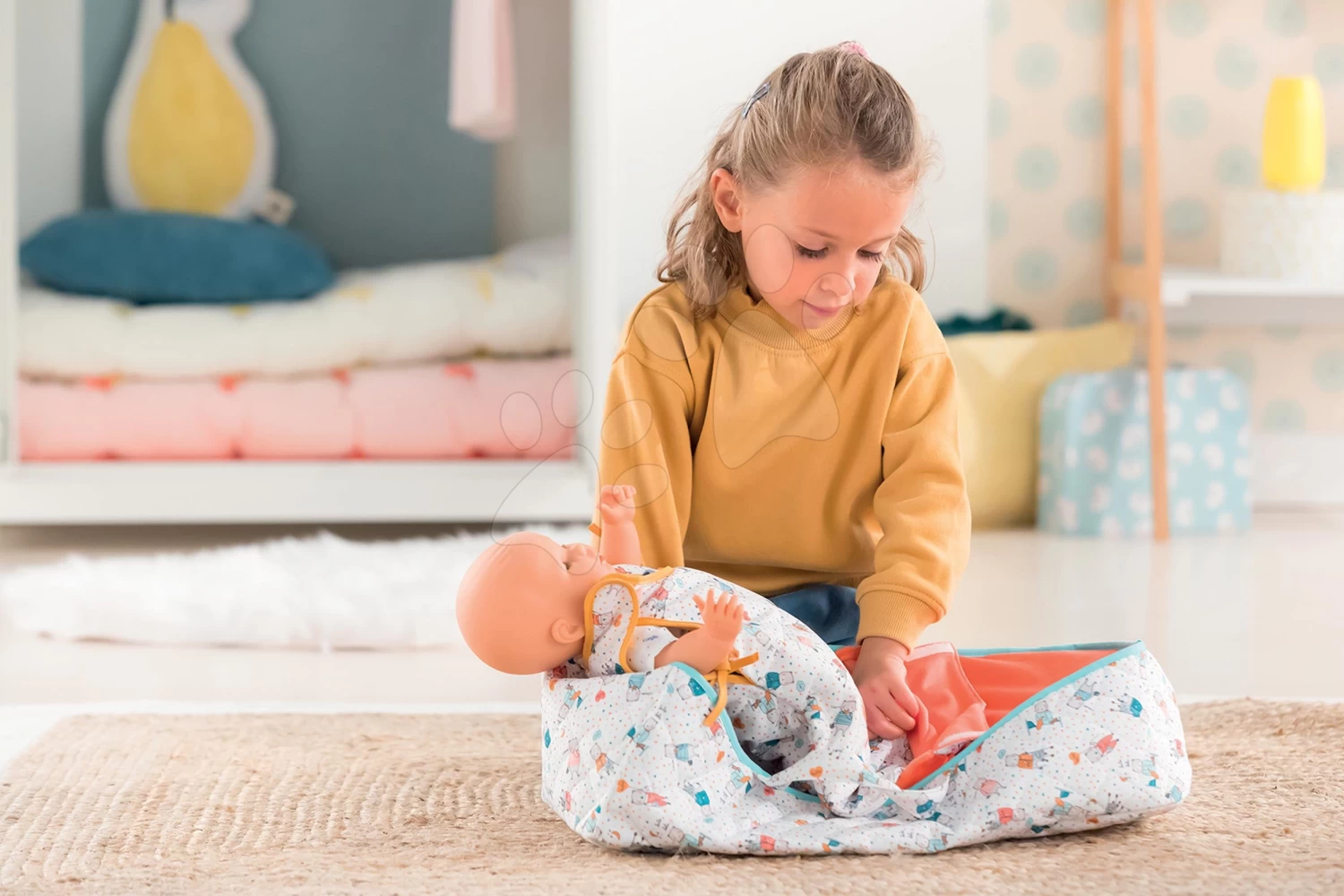 Tragebett Carry Bed Coral Mon Grand Poupon Corolle Für 36-42 Cm Puppe Ab 24 Monaten 7 Tragebett Carry Bed Coral Mon Grand Poupon Corolle Für 36-42 Cm Puppe Ab 24 Monaten – Bild 5