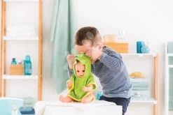 Die Kleidung Bathrobe Frog Mon Grand Poupon Corolle Für Eine 36 Cm Große Puppe Ab 24 Monaten CO141150 -Spielzeugpuppen Geschäft 141150 j corolle zupan