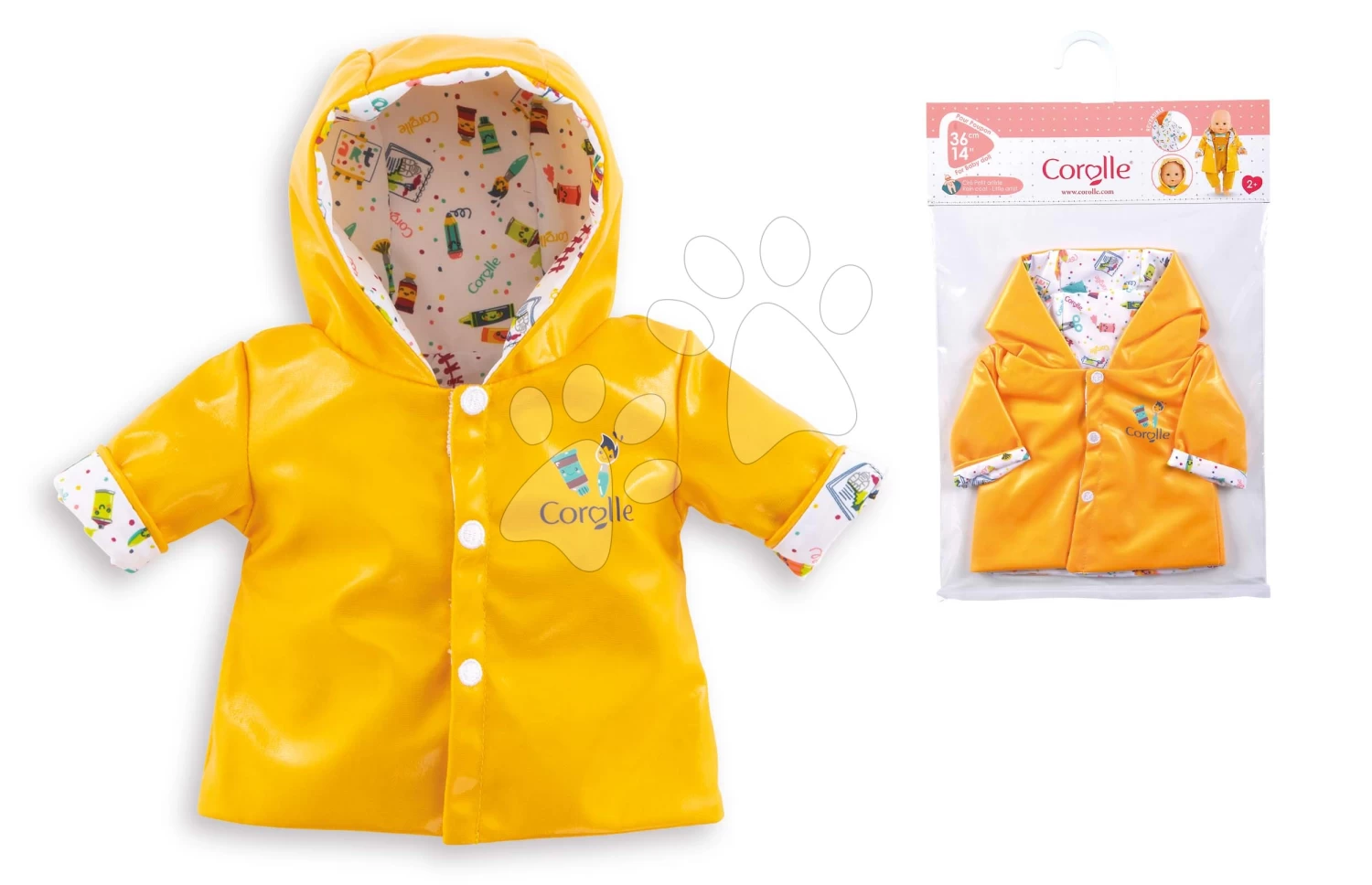 Die Kleidung Rain Coat Little Artist Mon Grand Poupon Corolle Für Eine 36 Cm Große Puppe Ab 24 Monaten CO141240 8 Die Kleidung Rain Coat Little Artist Mon Grand Poupon Corolle Für Eine 36 Cm Große Puppe Ab 24 Monaten CO141240 – Bild 6