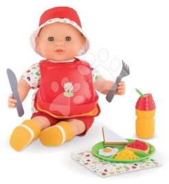 Esszimmerset Mit Lätzchen Bon Appetit Set Corolle Für 36-42 Cm Puppe 10 Zubehörteile Ab 24 Monaten CO141270