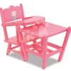 Esszimmerstuhl High Chair Pink Corolle Für Eine 36-42 Cm Große Puppe, Rosa CO141290 -Spielzeugpuppen Geschäft 141290 b corolle stolicka