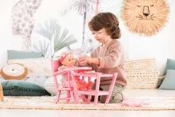 Esszimmerstuhl High Chair Pink Corolle Für Eine 36-42 Cm Große Puppe, Rosa CO141290 -Spielzeugpuppen Geschäft 141290 f corolle stolicka