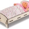 Holzbett Wooden Bed Floral Corolle Für Eine 30-36 Cm Große Puppe CO141370