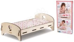 Holzbett Wooden Bed Floral Corolle Für Eine 30-36 Cm Große Puppe CO141370 -Spielzeugpuppen Geschäft 141370 e corolle postielka