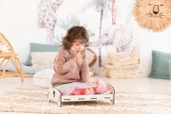 Holzbett Wooden Bed Floral Corolle Für Eine 30-36 Cm Große Puppe CO141370 -Spielzeugpuppen Geschäft 141370 h corolle postielka