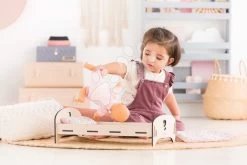 Holzbett Wooden Bed Floral Corolle Für Eine 30-36 Cm Große Puppe CO141370 -Spielzeugpuppen Geschäft 141370 k corolle postielka