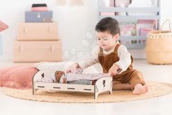 Holzbett Wooden Bed Floral Corolle Für Eine 30-36 Cm Große Puppe CO141370 -Spielzeugpuppen Geschäft 141370 q corolle postielka