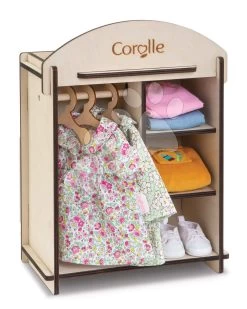 Kleiderschrank Wooden Dressing Room Corolle Für Eine 30-36 Cm Große Puppe Und 3 Holzbügel CO141380 21 Kleiderschrank Wooden Dressing Room Corolle Für Eine 30-36 Cm Große Puppe Und 3 Holzbügel CO141380 -Spielzeugpuppen Geschäft 141380 c corolle satnik