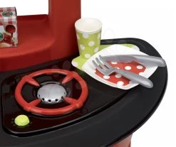 Puppenwagen-Set DeLuxe Pastell Maxi Cosi&Quinny Sport Grey 3in1 Smoby Und Mit Einer Küche 100 % Chef Stove Mit Zubehör -Spielzeugpuppen Geschäft 1745 d ecoiffier kuchynka