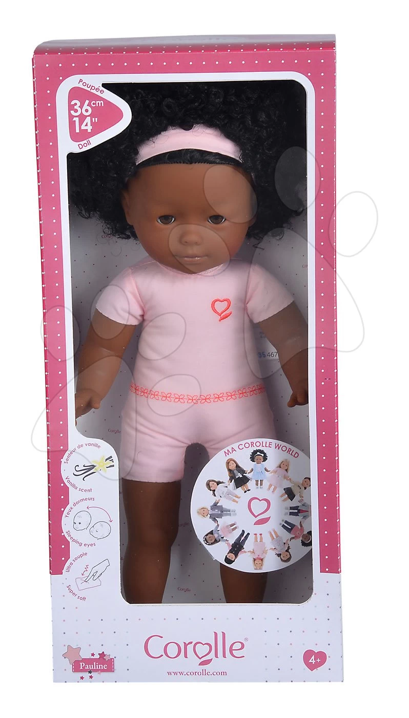 Puppe Zum Anziehen Pauline Ma Corolle Lockiges Schwarzes Haar Und Braune Scheraugen 36 Cm Ab 4 Jahren 4 Puppe Zum Anziehen Pauline Ma Corolle Lockiges Schwarzes Haar Und Braune Scheraugen 36 Cm Ab 4 Jahren – Bild 2