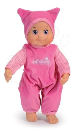 Puppe Mit Klängen Für Die Kleinsten MiniKiss Smoby Rosa In Mütze, Höhe 27 Cm Ab 12 Monaten
