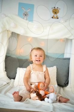 Set Von 3 Puppen In Kostümen Mini Animal Doll MiniKiss Smoby 20 Cm Fuchs Hase Und Rehbock Ab 12 Monaten -Spielzeugpuppen Geschäft 210127 i smoby babiky 3