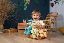 Puppen In Kostüm Krokodil, Schnecke Dinosaurus MiniKiss Croc Smoby Mit Klängen 'cmuk' Mit Weichem Körper 3 Stück, Ab 12 Monaten -Spielzeugpuppen Geschäft 210128 smoby babiky p