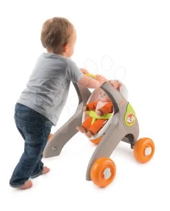 Lauflernwagen Und Kinderwagen Mit Autositz Tiere Animal MiniKiss 3in1 Smoby Mit Bremse Und Sicherheitsgurt Ab 12 Monaten -Spielzeugpuppen Geschäft 210206 f smoby kocik 1