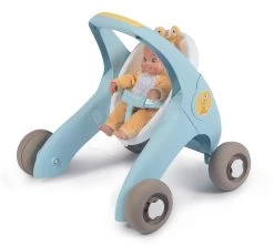 Lauflernhilfe Und Puppenwagen Croc Baby Walker MiniKiss 3in1 Smoby Mit Bremse Und Sicherheitsgurt Ab 12 Monaten -Spielzeugpuppen Geschäft 210207 u smoby kocik 1