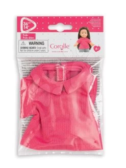 Kleidung Polo Shirt Pink Ma Corolle Für 36 Cm Puppe Ab 4 Jahren -Spielzeugpuppen Geschäft 210800 d corolle polo shirt