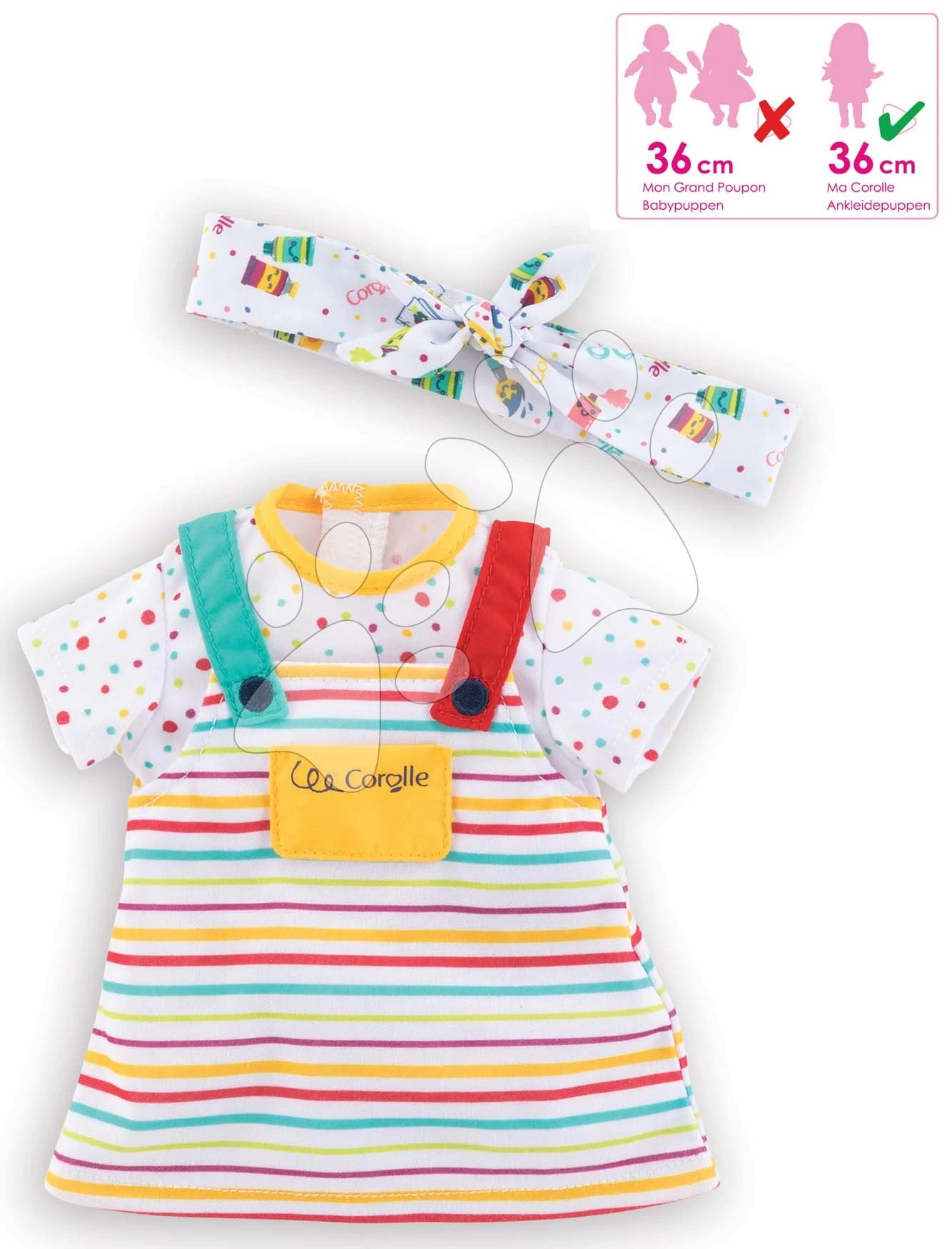 Die Kleidung Dress & Headband Little Artist Ma Corolle Für 36 Cm Große Puppe Ab 4 Jahren CO212120 5 Die Kleidung Dress & Headband Little Artist Ma Corolle Für 36 Cm Große Puppe Ab 4 Jahren CO212120 – Bild 3