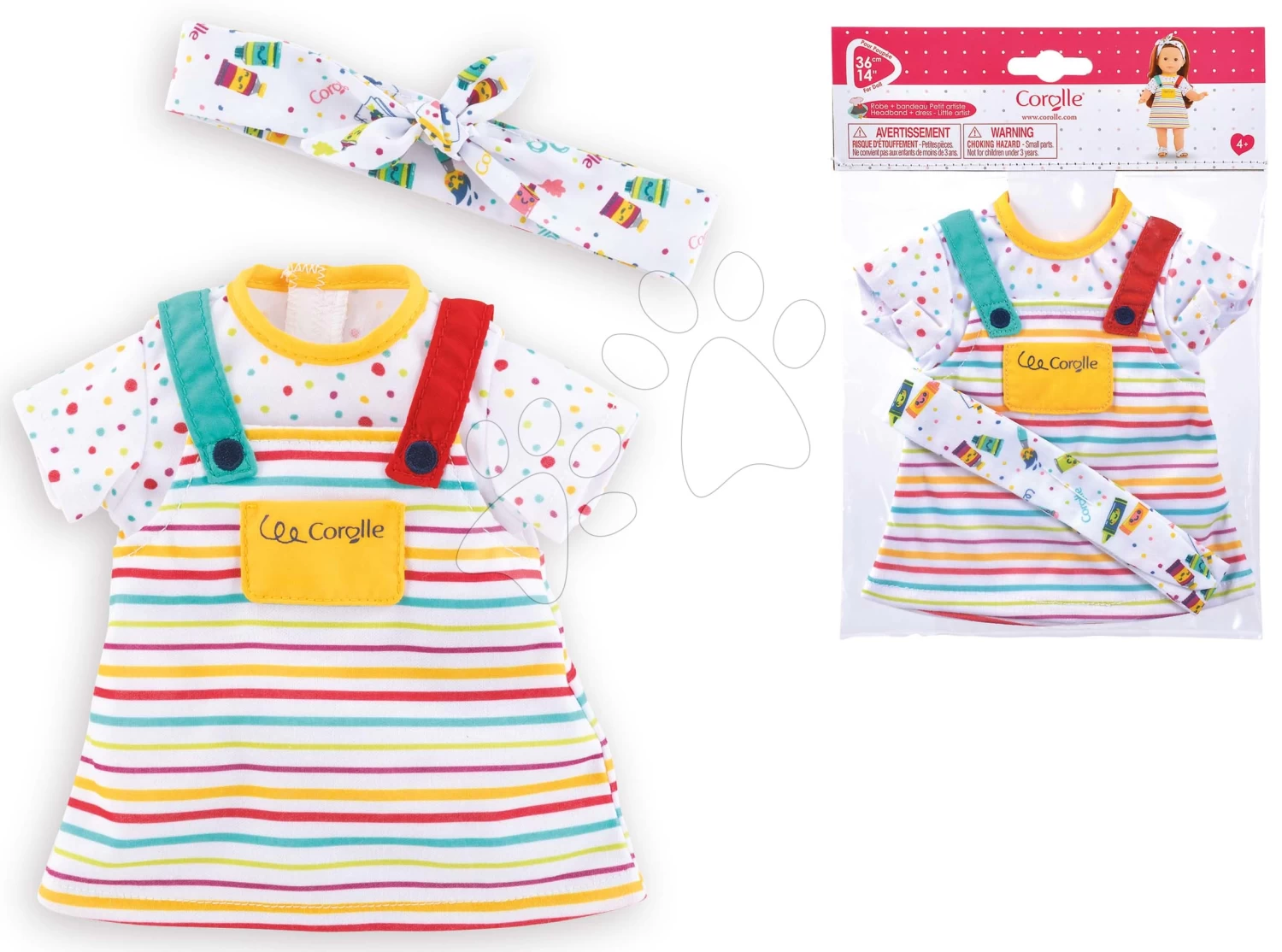Die Kleidung Dress & Headband Little Artist Ma Corolle Für 36 Cm Große Puppe Ab 4 Jahren CO212120 6 Die Kleidung Dress & Headband Little Artist Ma Corolle Für 36 Cm Große Puppe Ab 4 Jahren CO212120 – Bild 4