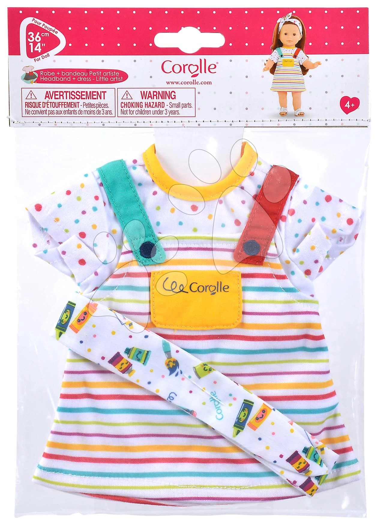 Die Kleidung Dress & Headband Little Artist Ma Corolle Für 36 Cm Große Puppe Ab 4 Jahren CO212120 7 Die Kleidung Dress & Headband Little Artist Ma Corolle Für 36 Cm Große Puppe Ab 4 Jahren CO212120 – Bild 5