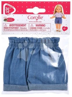 Die Kleidung Denim Shorts Ma Corolle Für 36 Cm Große Puppe Ab 4 Jahren CO212180 -Spielzeugpuppen Geschäft 212180 e corolle shorts