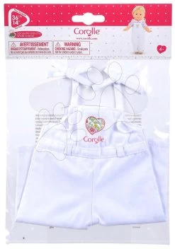 Die Kleidung Overalls White Ma Corolle Für 36 Cm Große Puppe Ab 4 Jahren CO212190 -Spielzeugpuppen Geschäft 212190 e corolle overalls