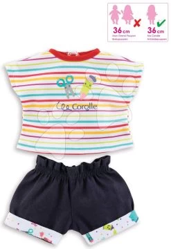 Die Kleidung T-shirt&Shorts Little Artist Ma Corolle Für 36 Cm Große Puppe Ab 4 Jahren CO212280 -Spielzeugpuppen Geschäft 212280 c corolle oblecenie